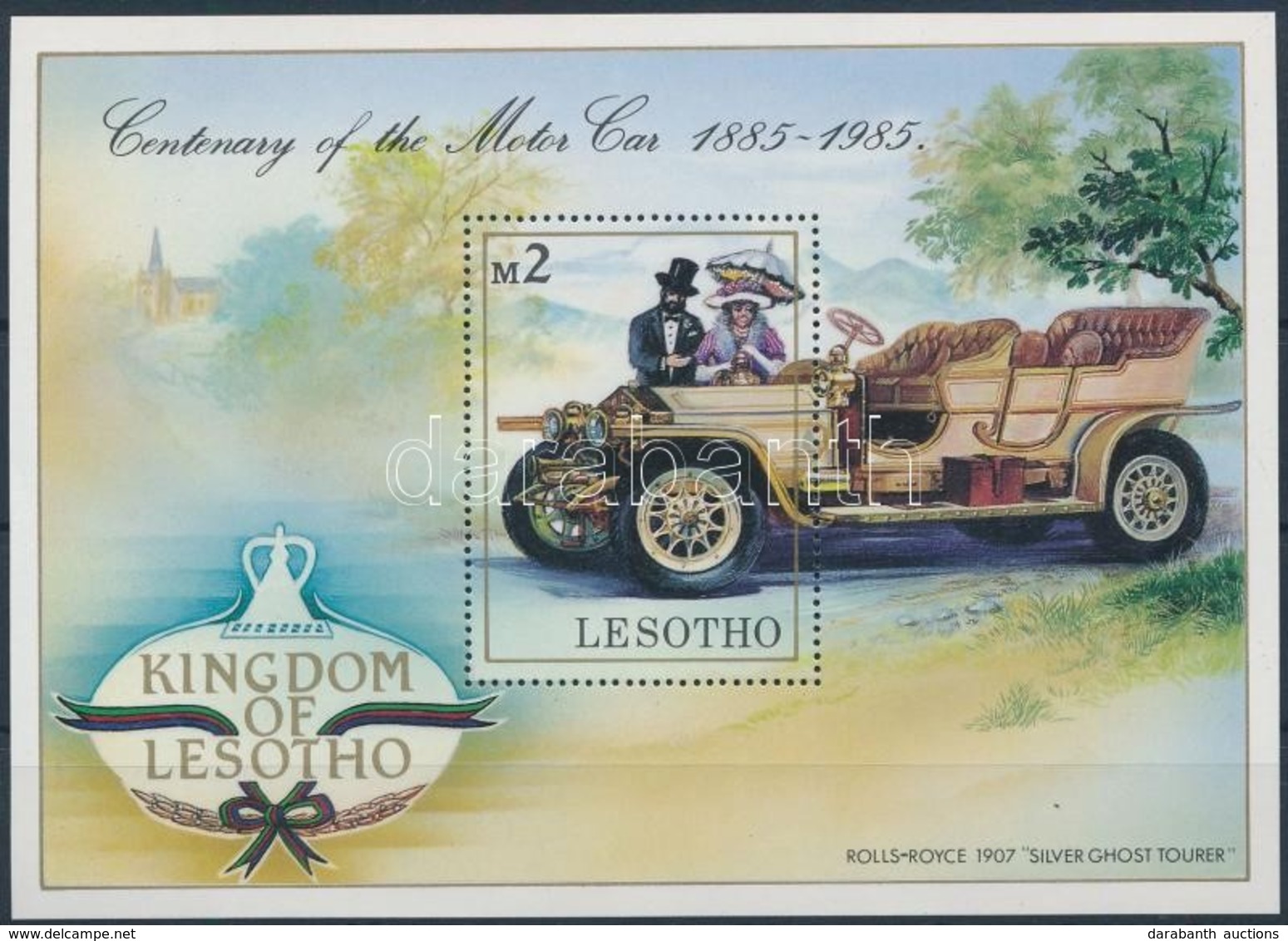 ** 1985 100 éves Az Autó Blokk,
Centenary Of Car Block
Mi 26 - Andere & Zonder Classificatie