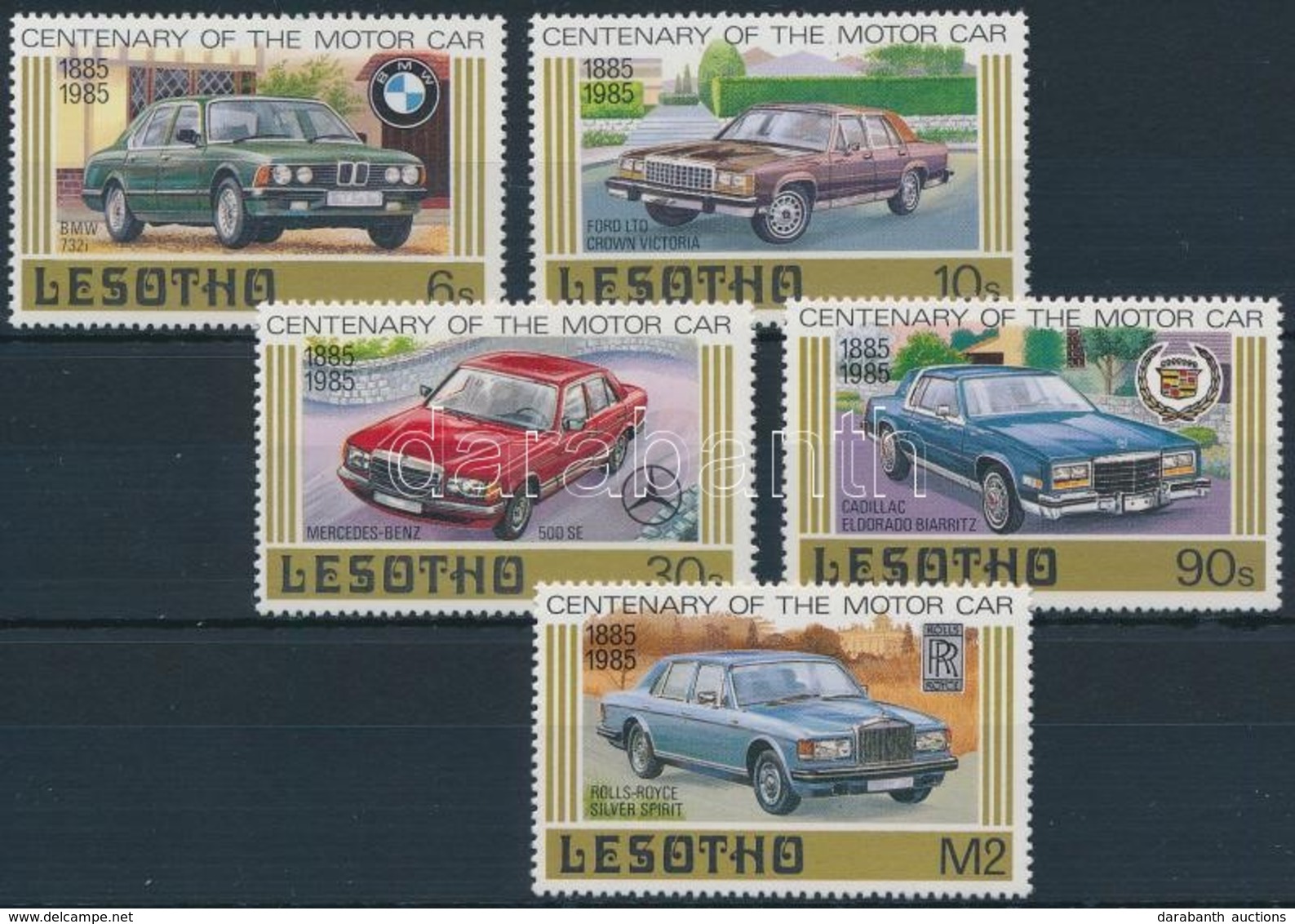 ** 1985 Autó Sor,
Car Set
Mi 519-523 - Autres & Non Classés