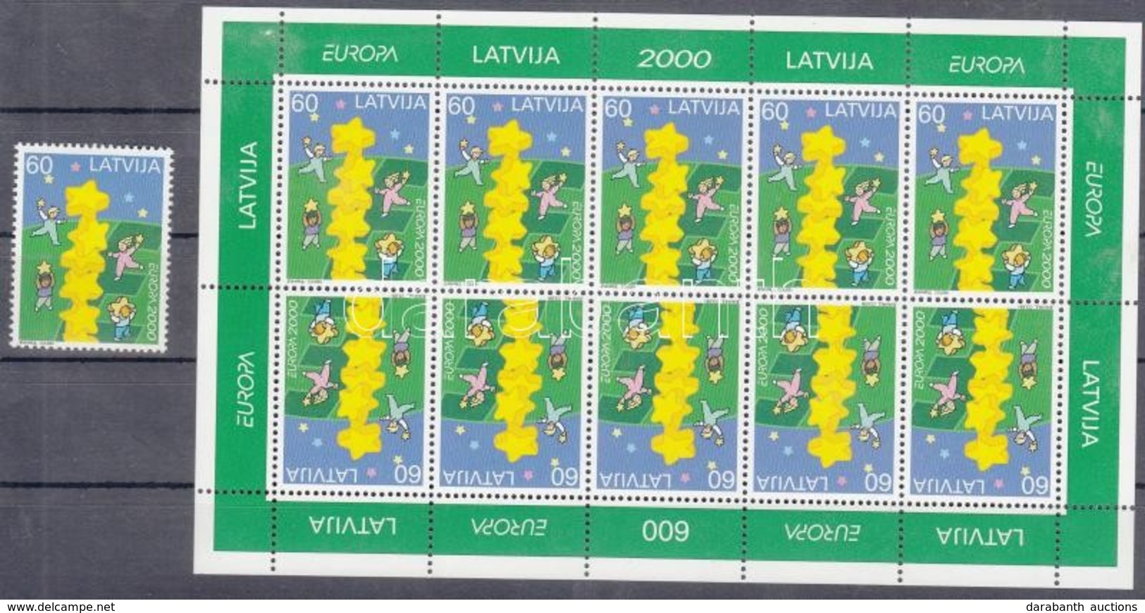 ** 2000 Europa CEPT: Európa Bélyeg + Kisív Mi 519 - Autres & Non Classés