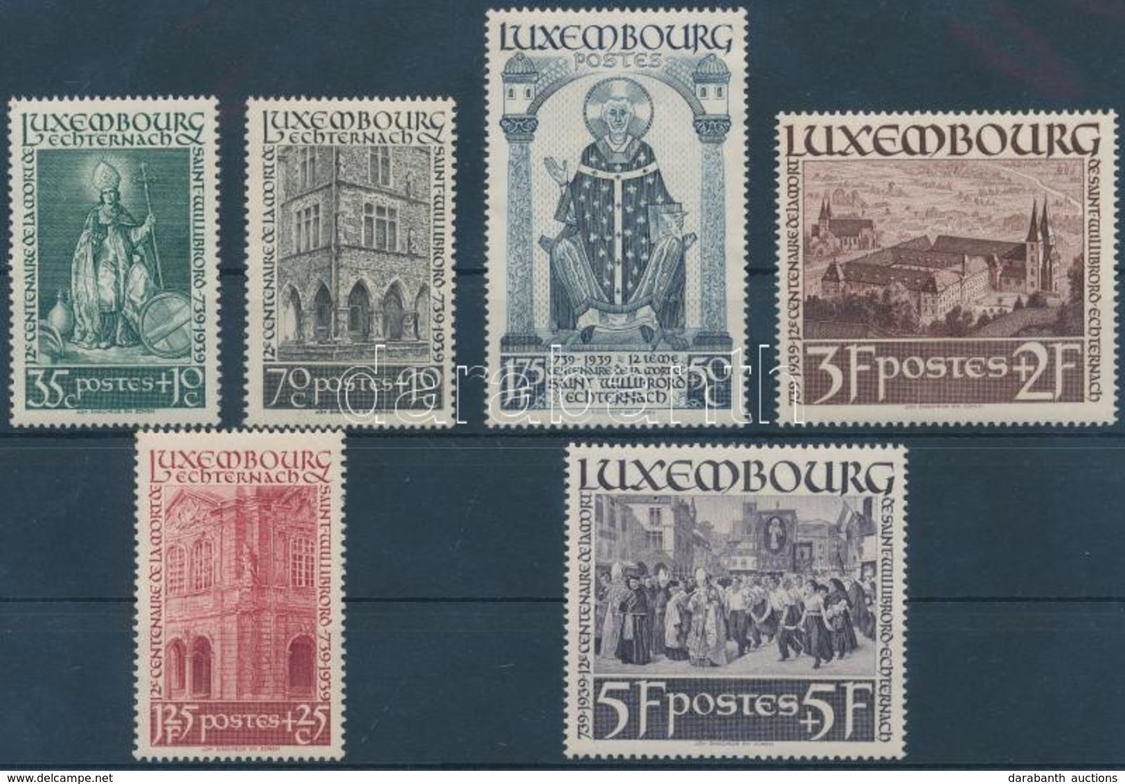 ** 1938 Szent Willibord Sor Mi 309-314 - Other & Unclassified