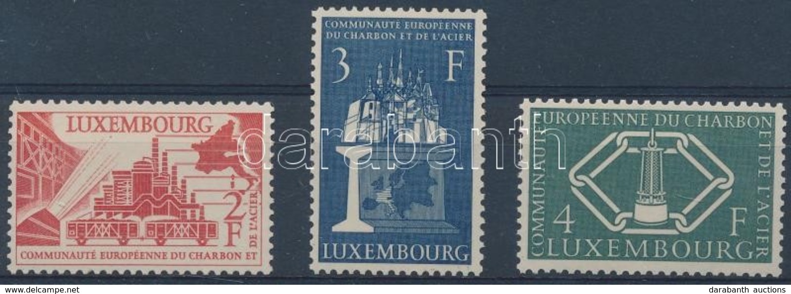 ** 1956 Szén- és Acélközösség Sor Mi 552-554 - Otros & Sin Clasificación