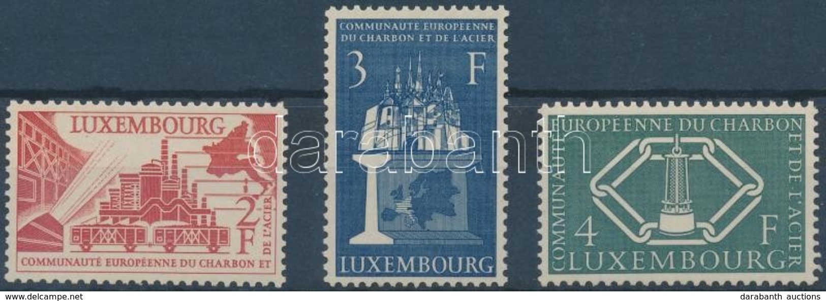 ** 1956 4 éves A Montánunió Sor 552-554 - Sonstige & Ohne Zuordnung