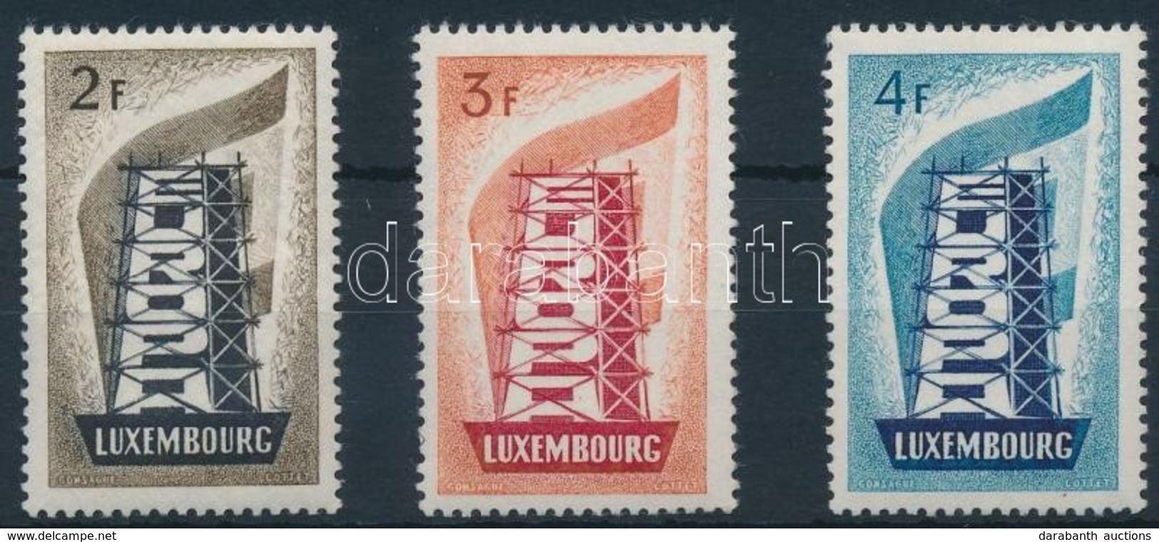 ** 1956 Európa Mi 555-557 - Other & Unclassified