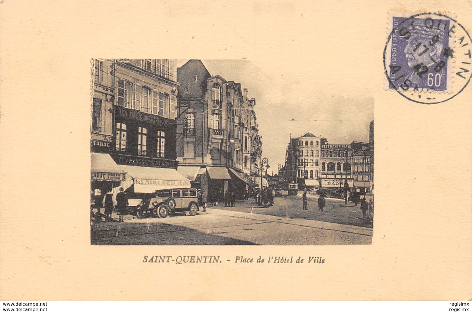 02-SAINT QUENTIN-PLACE DE L HOTEL DE VILLE-N°R2040-C/0193 - Saint Quentin