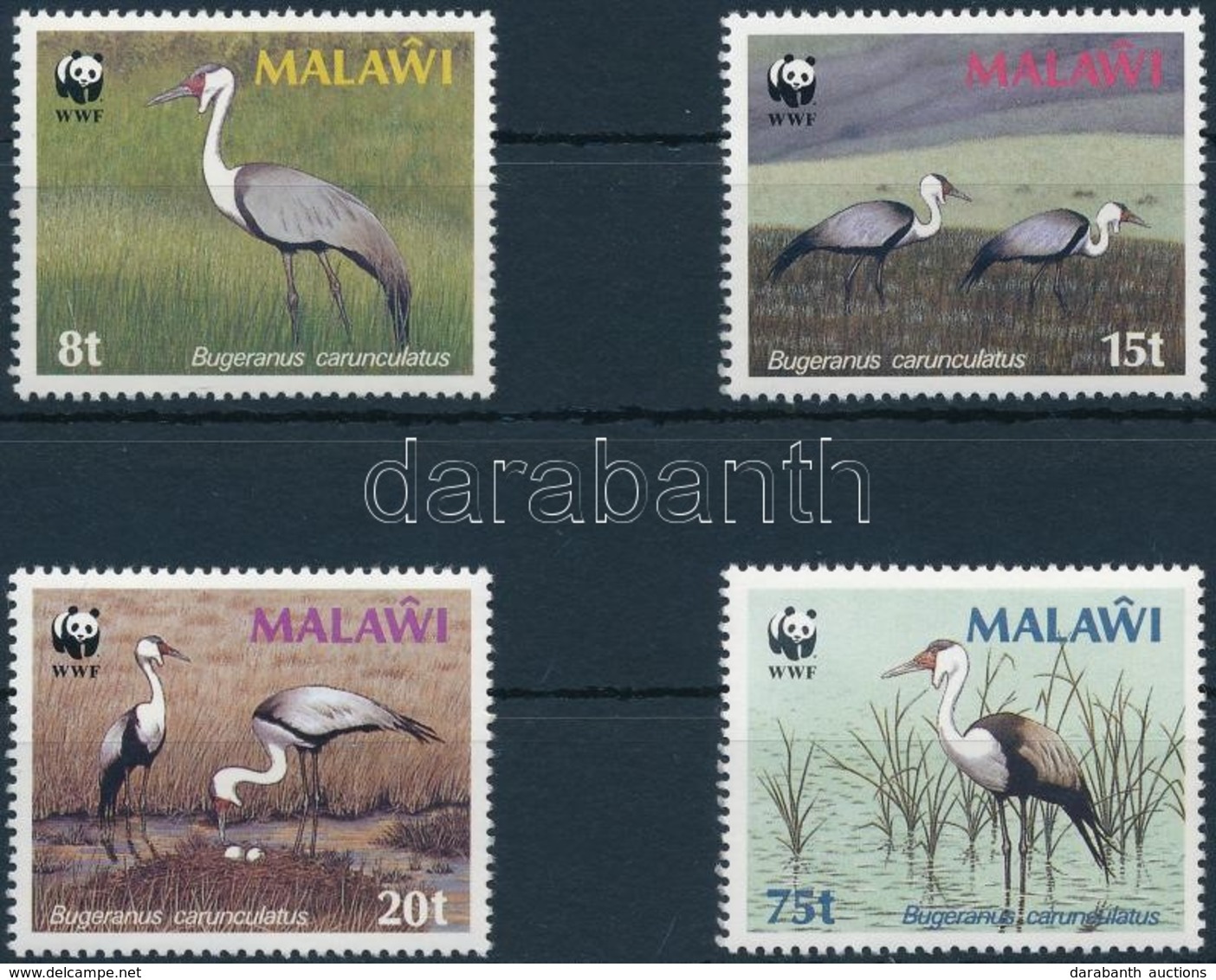 ** 1987 WWF Daru Sor,
WWF Crane Set
Mi 477 X-480 X - Other & Unclassified