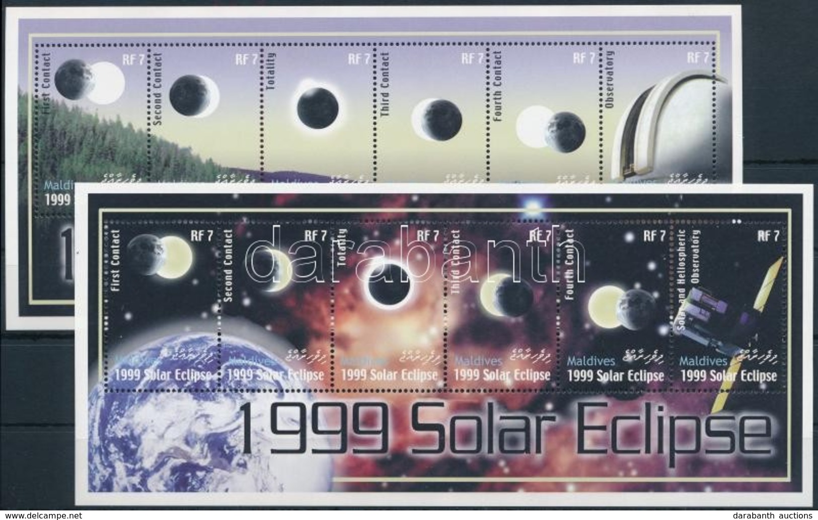 ** 2000 Teljes Napfogyatkozás 2 Kisív,
Total Eclipse 2 Minisheet
Mi 3388-3399 - Sonstige & Ohne Zuordnung