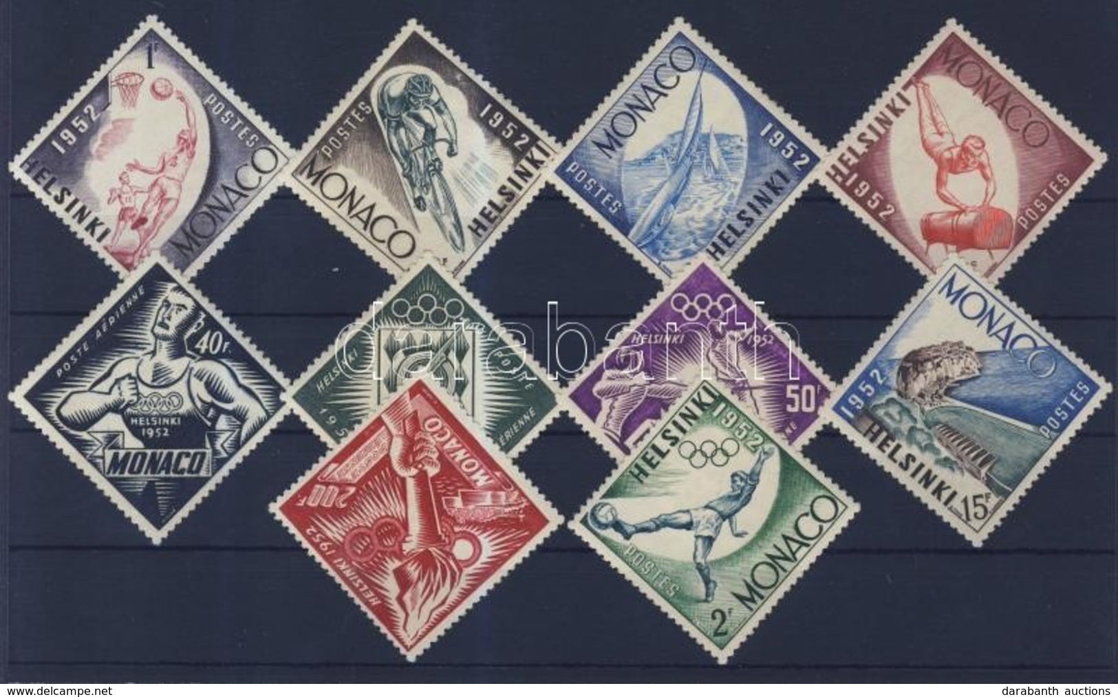 ** 1953 Nyári Olimpia 1952, Helsinki Sor 458-467 - Andere & Zonder Classificatie