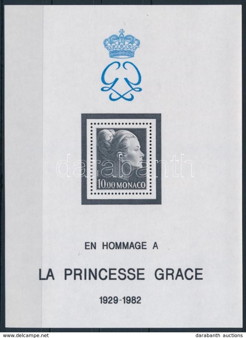 ** 1983 Grace Hercegnő Halála Blokk,
Princess Grace's Death Block
Mi 22 - Andere & Zonder Classificatie