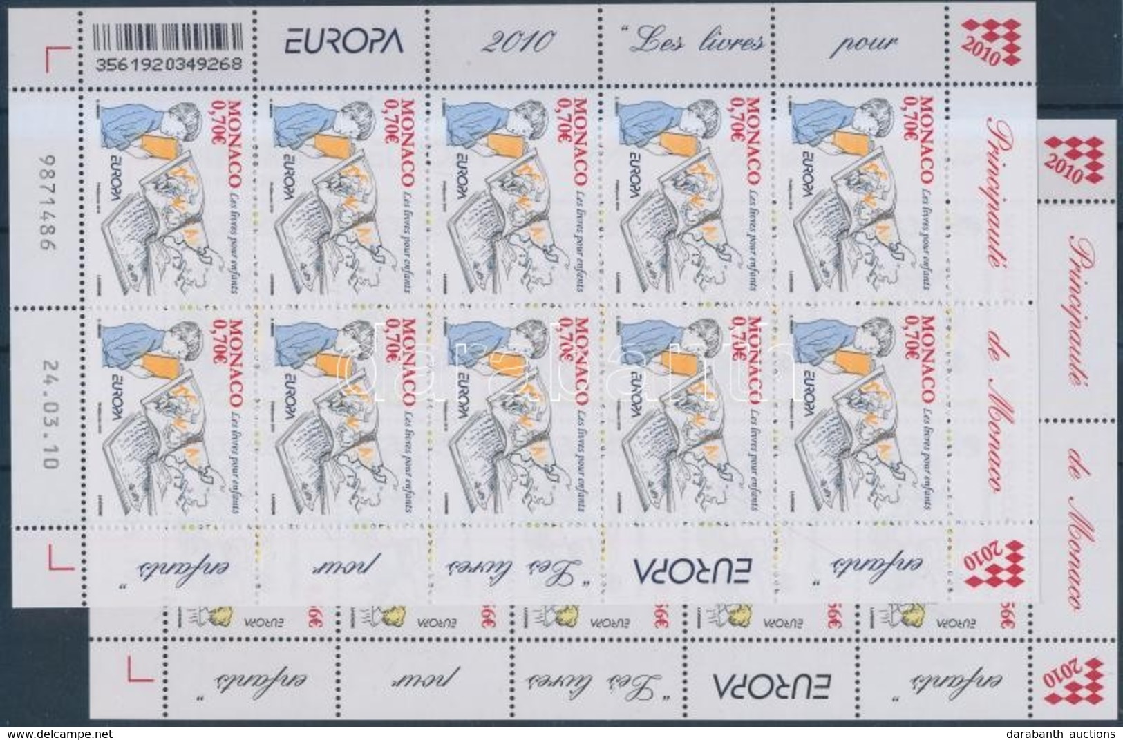 ** 2010 Europa CEPT Gyermekkönyvek Kisívsor Mi 2995-2996 - Other & Unclassified