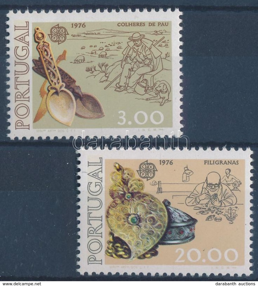 ** 1976 Europa CEPT Kézművesség Sor Mi 1311-1312 - Andere & Zonder Classificatie