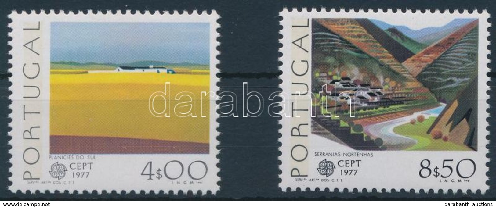 ** 1977 Europa CEPT Tájak Sor,
Europa CEPT Landscapes Set
Mi 1360-1361 - Autres & Non Classés