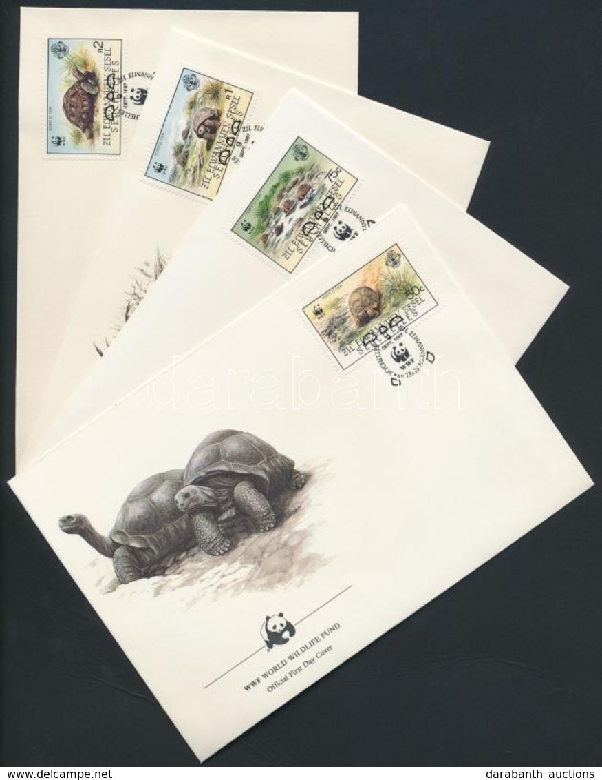 1987 WWF Teknősök Sor Mi 137-140 4 FDC - Andere & Zonder Classificatie