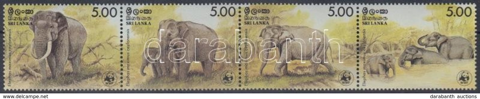 ** 1986 WWF: Elefánt Négyescsík Mi 753-756 - Sonstige & Ohne Zuordnung