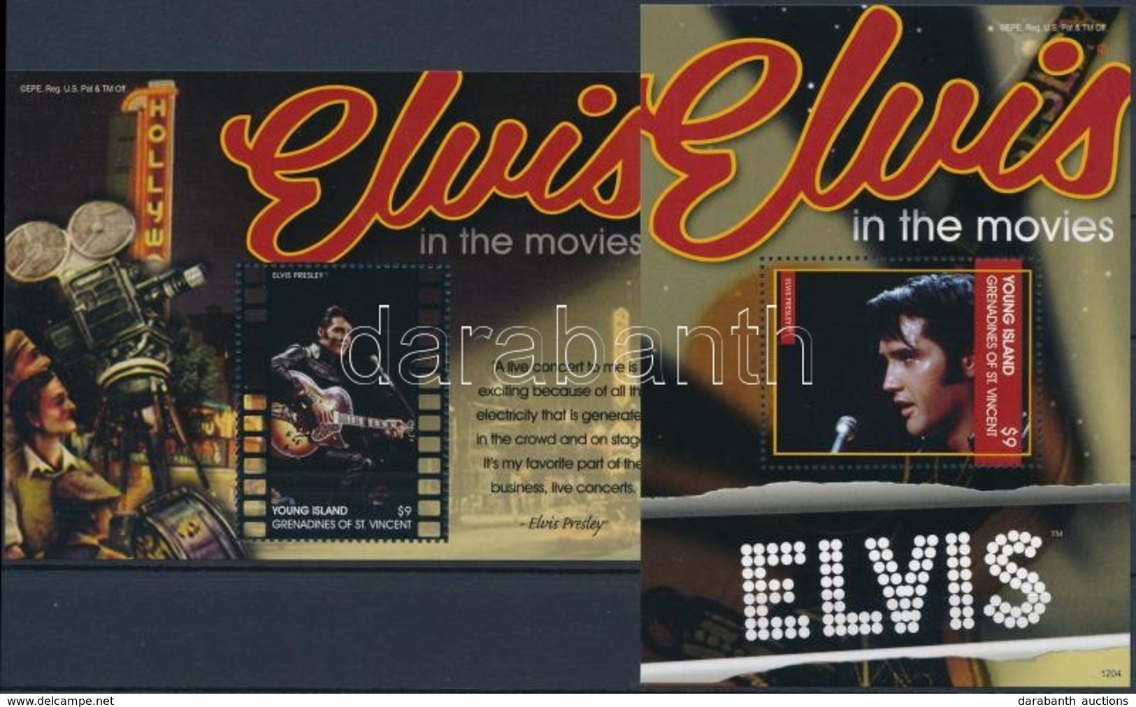 ** 2012 Elvis Presley Blokksor Mi 1-4 - Andere & Zonder Classificatie