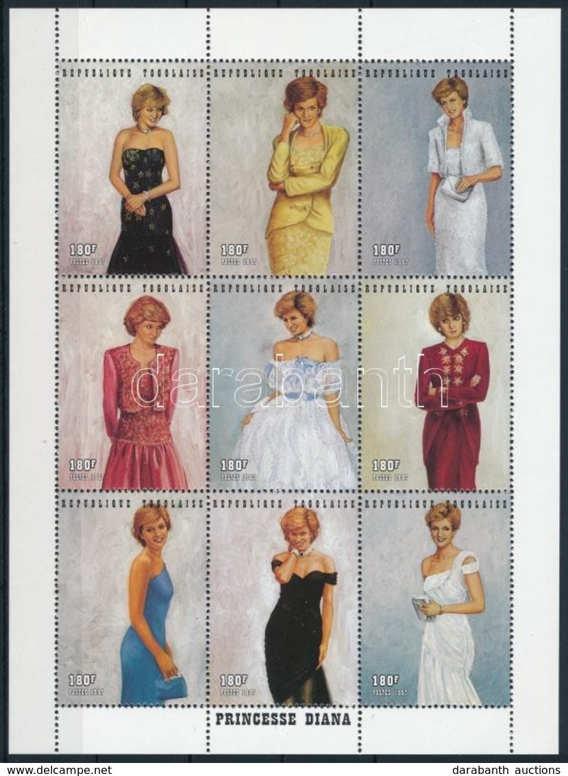 ** 1997 Diana Hercegnő Blokk,
Princess Diana Block
Mi 2576-2584 - Other & Unclassified