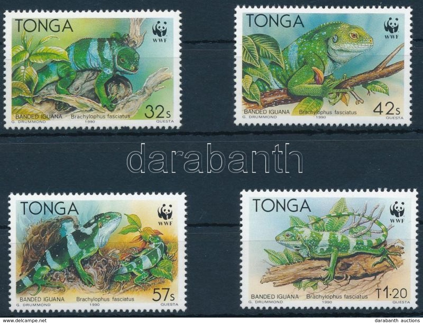 ** 1990 WWF Leguan Sor,
WWF Iguana Set
Mi 1140-1143 - Other & Unclassified