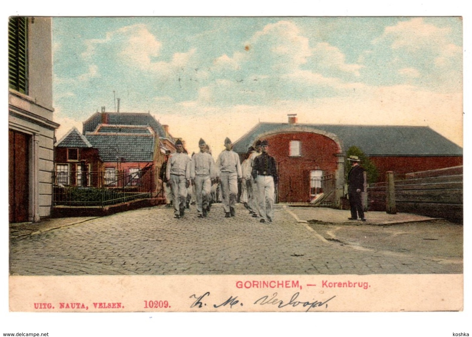 GORINCHEM - Korenbrug - Soldaten - 1903 - Nauta - Gorinchem