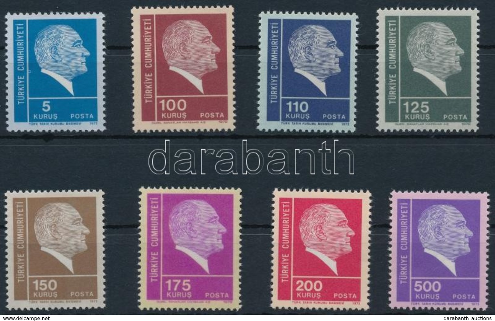 ** 1972 Atatürk Sor,
Atatürk Set
Mi 2269-2277 - Otros & Sin Clasificación