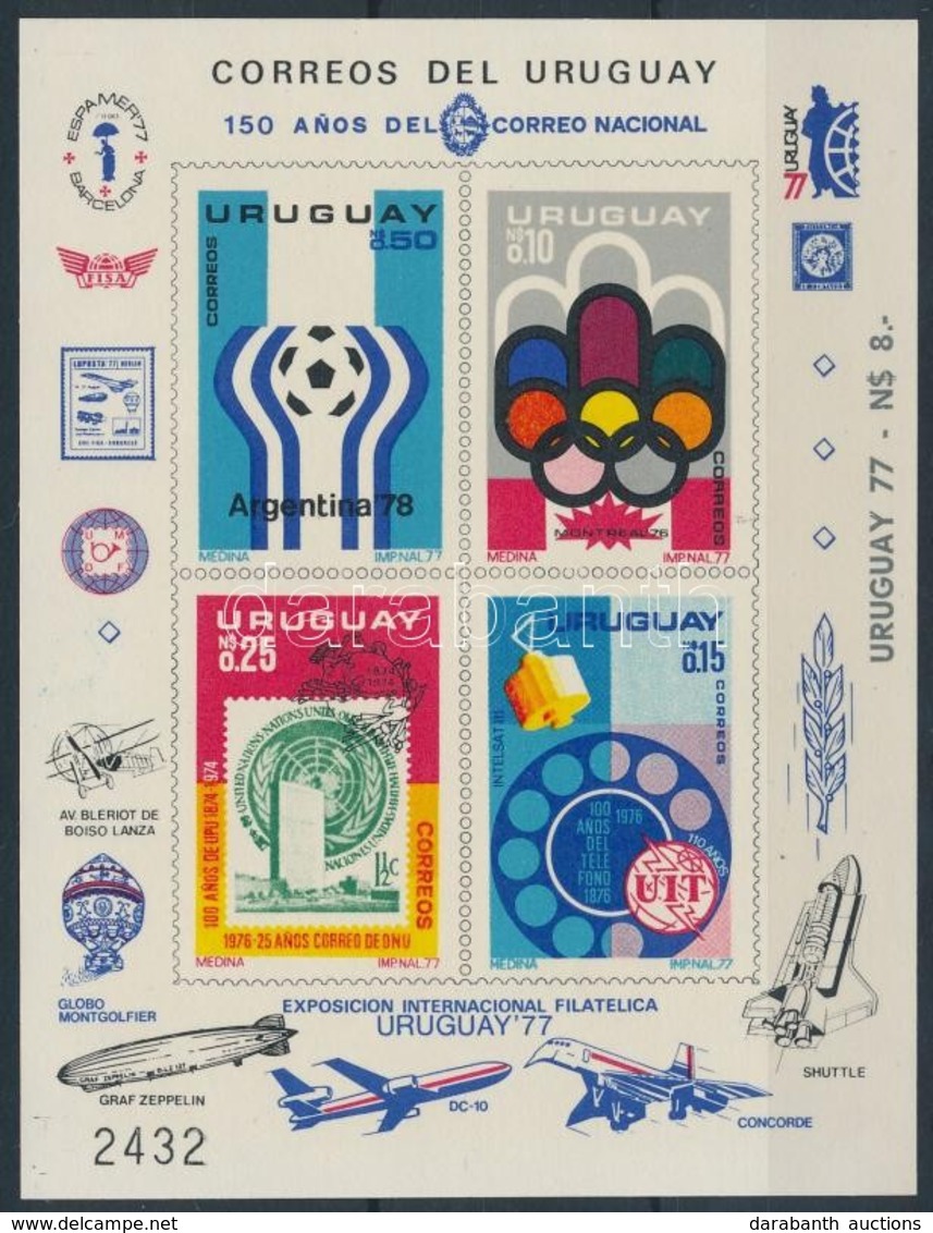 ** 1976 UPU, Olimpia, Labdarúgó Vb, VIT Sor Mi 1402-1405 Vágott Blokkformában - Otros & Sin Clasificación