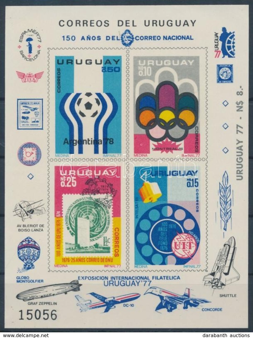 ** 1976 UPU, Olimpia, Labdarúgó Vb, VIT Sor Mi 1402-1405 Vágott Blokkformában - Otros & Sin Clasificación