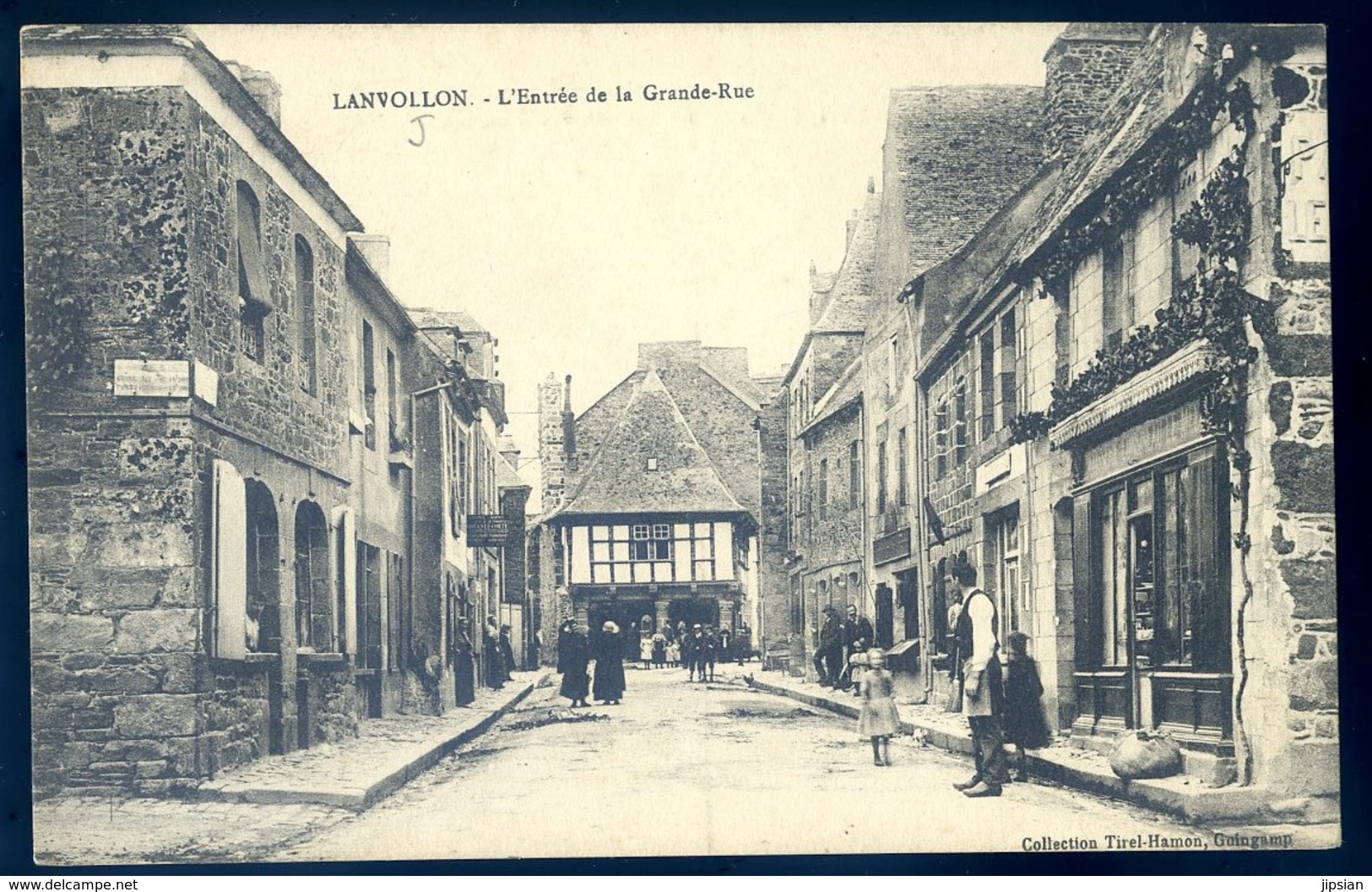 Cpa Du 22 Lanvollon L' Entrée De La Grande Rue     LZ61 - Lanvollon