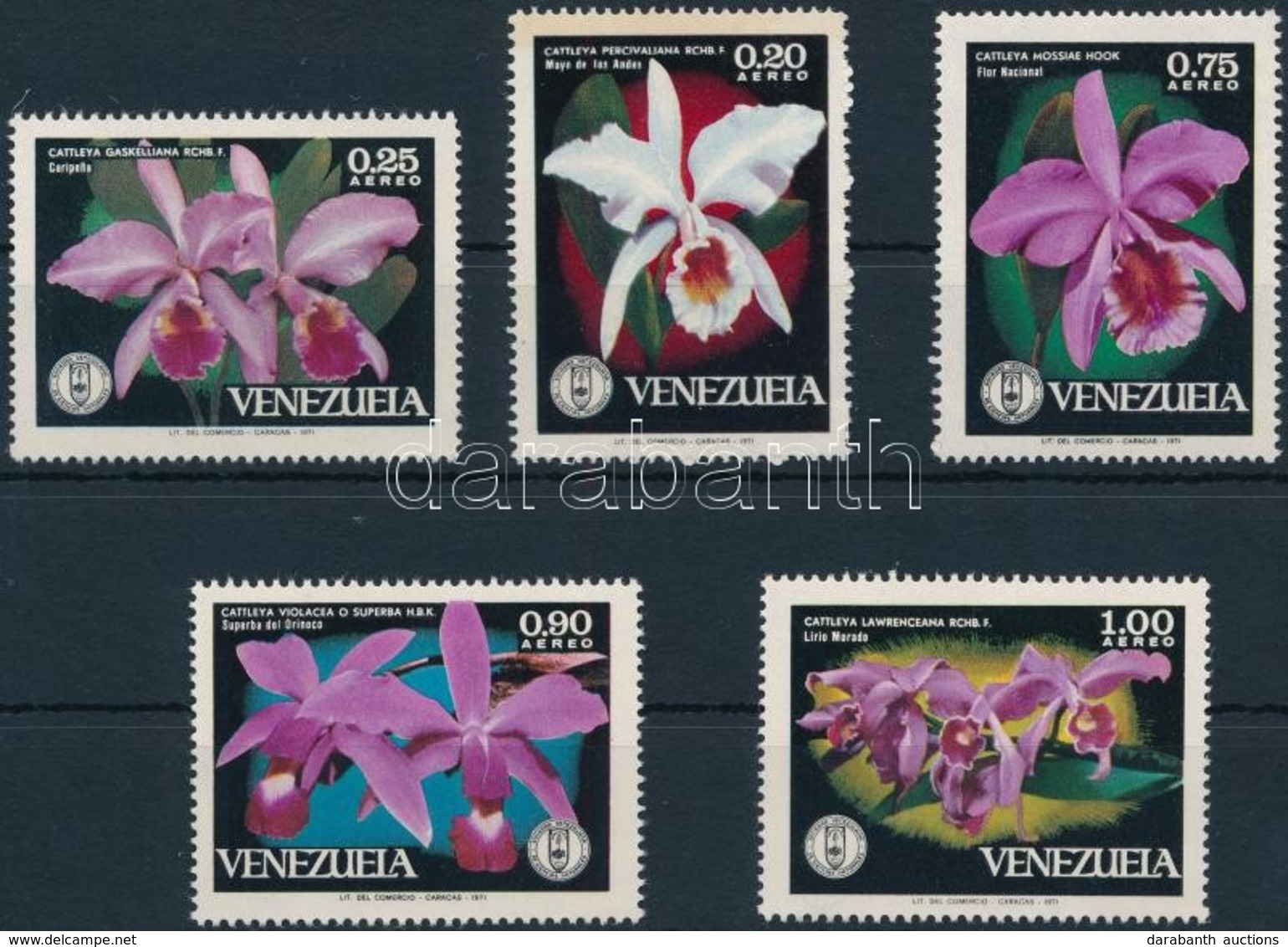** 1971 Orchideák Sor,
Orchids Set
Mi 1879-1883 - Other & Unclassified