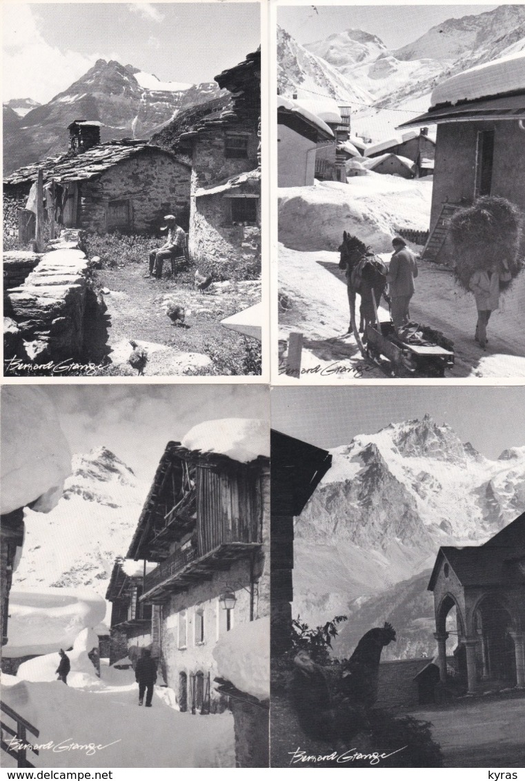 Phot. GRANGE . Lot 26 Cpsm 10x15 . VILLAGES DE MONTAGNE / SOUS LA NEIGE - Photographie