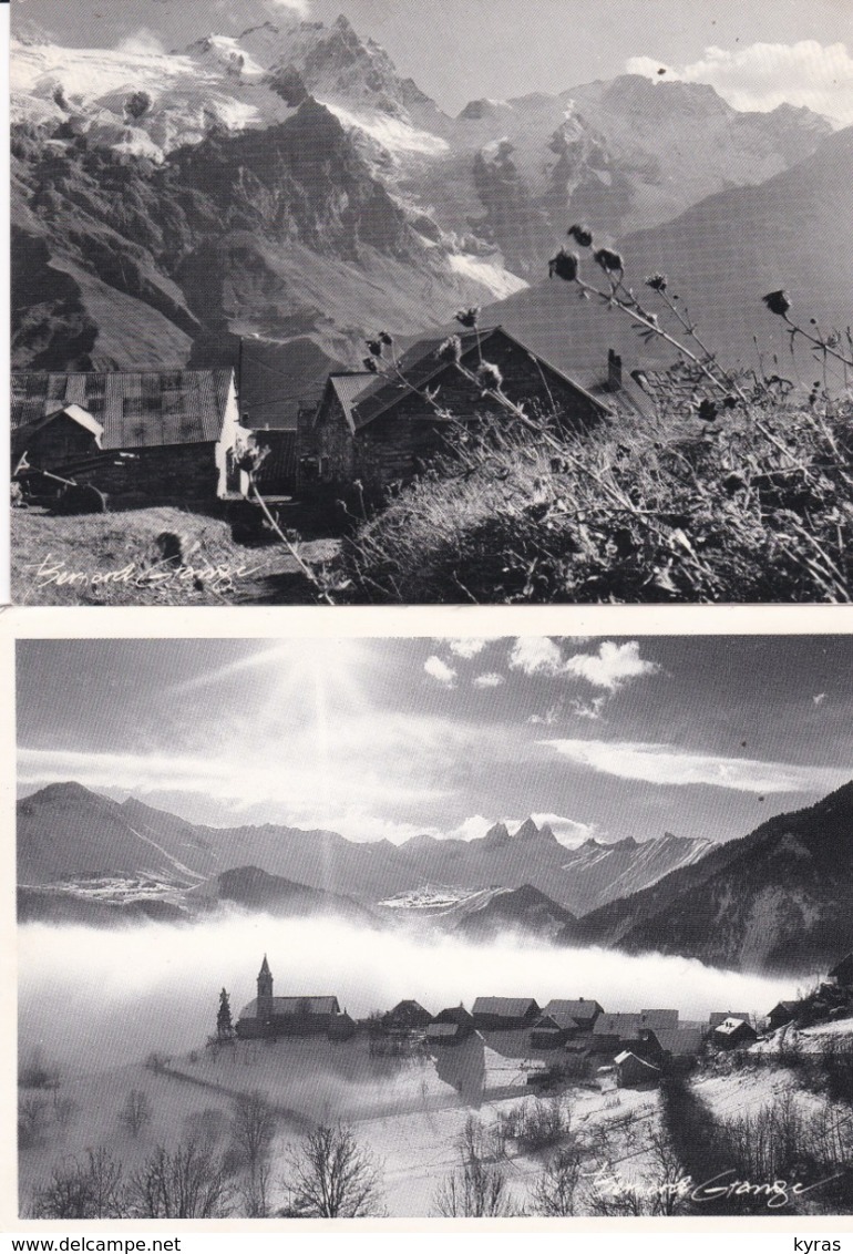 Phot. GRANGE . Lot 26 cpsm 10x15 . VILLAGES DE MONTAGNE / SOUS LA NEIGE