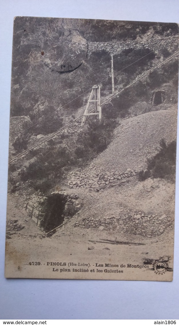 Carte Postale (  Y8 ) Ancienne De Pinols , Les Mines De Montgros - Other & Unclassified