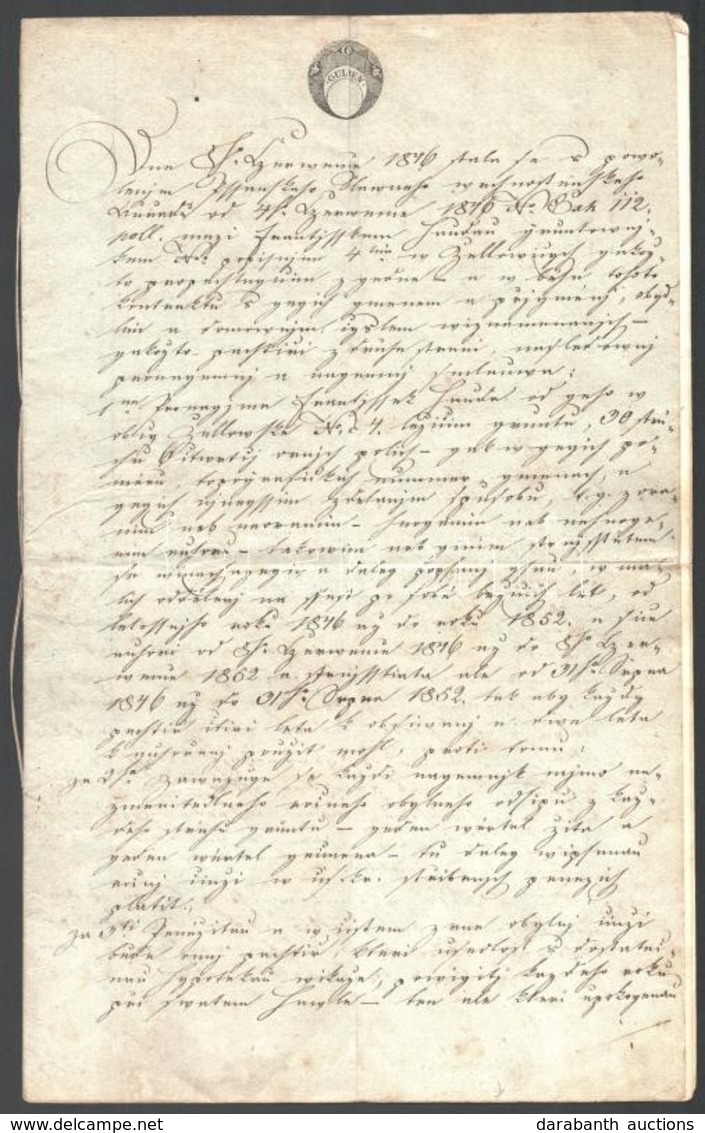 Cca 1840-1850 6 Klf Bélyeg Előtti Okirat, Szignettákkal. Magas Katalógus érték. - Unclassified