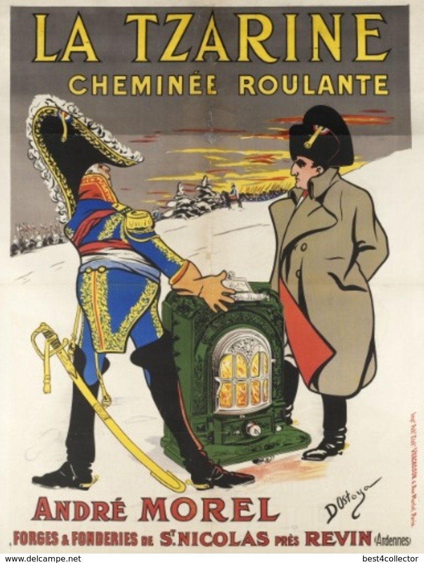 @@@ MAGNET - La Tzarine, Cheminée Roulante. André Morel, Forges Et Fonderies De St Nicolas Près Revin (Ardennes) - Publicitaires