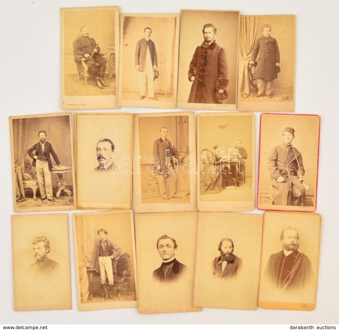 Cca 1860-1890  Vegyes Portré Fotó Tétel, Egy Kivételével A Hátoldalon Nevesítésekkel, Bejegyzésekkel, Ajándékozási Sorok - Sonstige & Ohne Zuordnung