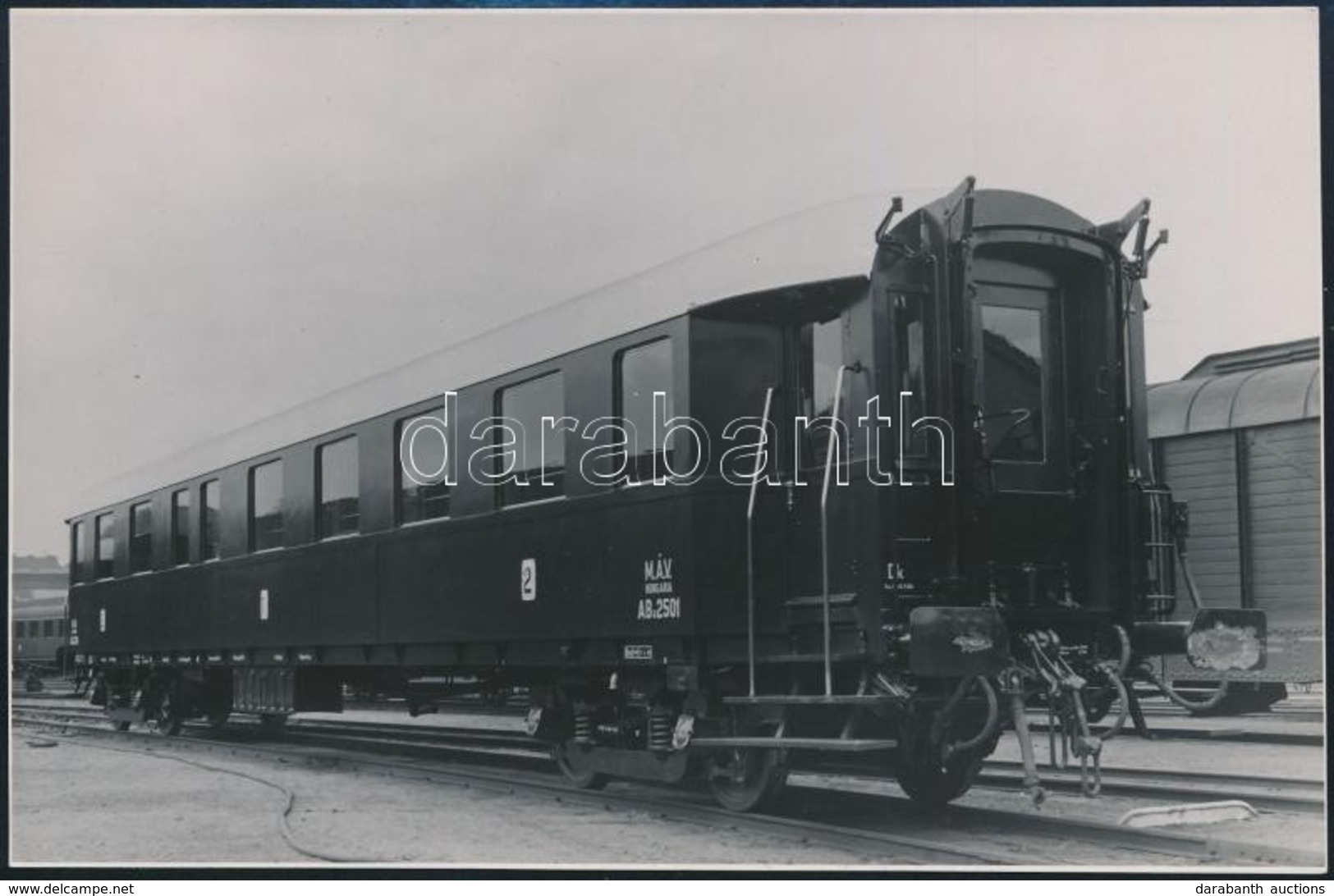 Cca 1930 A Magyar Államvasutak Gépgyára által Készített Vonatkocsi Fotója 17x11 Cm - Andere & Zonder Classificatie