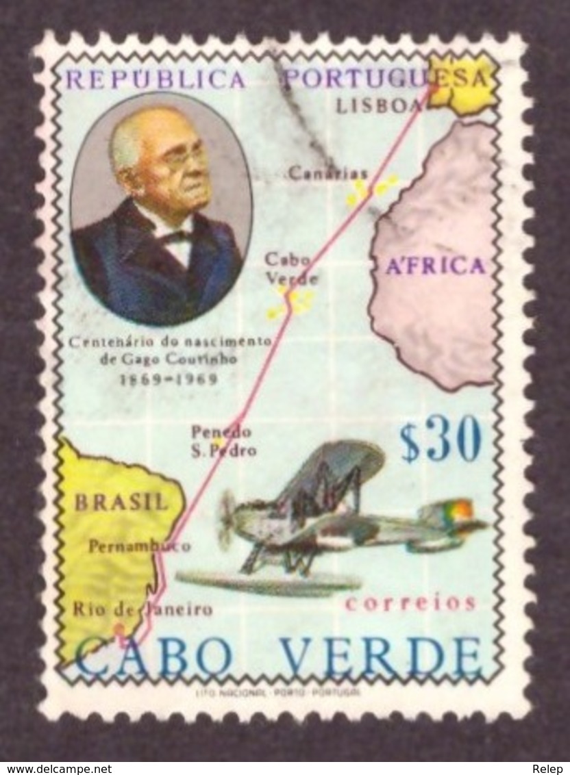 Cabo Verde / Cap Vert - 1969 1° Cent Nascimento Do Almirante Gago Coutinho - Cap Vert