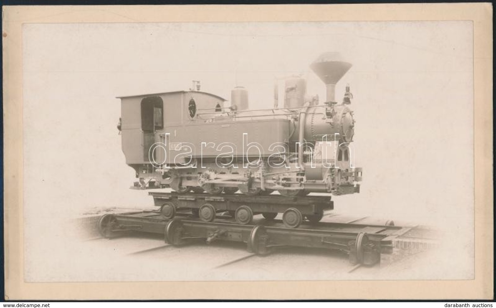 1915 A Magyar Államvasutak Gépgyára Görgényvölgyi Erdei Vasút 1. Számú Mozdony, Kisvasúthoz / Small Locomotive 25x16 Cm - Andere & Zonder Classificatie