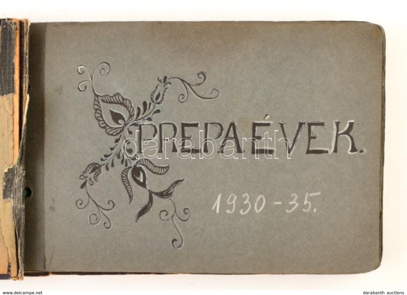 1930-1935 'Prepaévek', Diáklány Fotóalbuma, Benne Kirándulások Képeivel: Szeged, Pannonhalma, Majk, Herend, Sümeg, Stb., - Other & Unclassified