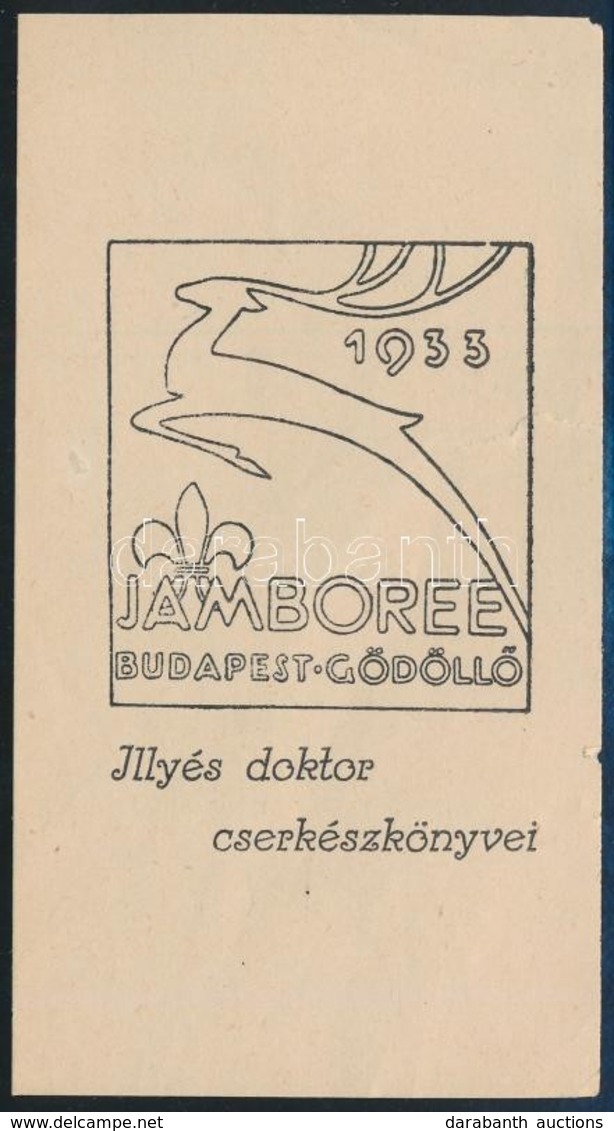 1933 Gödöllő Jamboree Cserkész Ex Libris. 10x5,6 Cm - Padvinderij