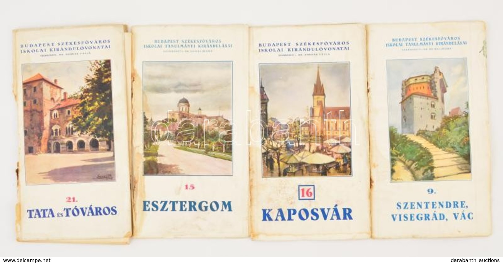 A 'Budapest Székesfőváros Iskolai Tanulmányi Kirándulásai' Sorozat 4 Füzete: 9. Szentendre, Visegrád, Vác; 15. Esztergom - Otros & Sin Clasificación