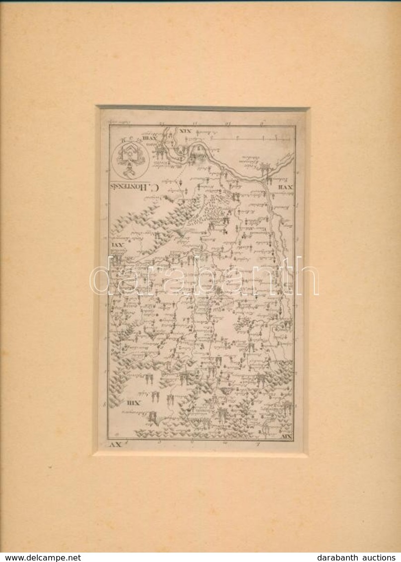 1804 Czetter Sámuel (1765-1829 K.): Hont Vármegye Térképe. C(omitatus) Hontensis. XV. In: [Korabinszky János Mátyás]: Ko - Andere & Zonder Classificatie