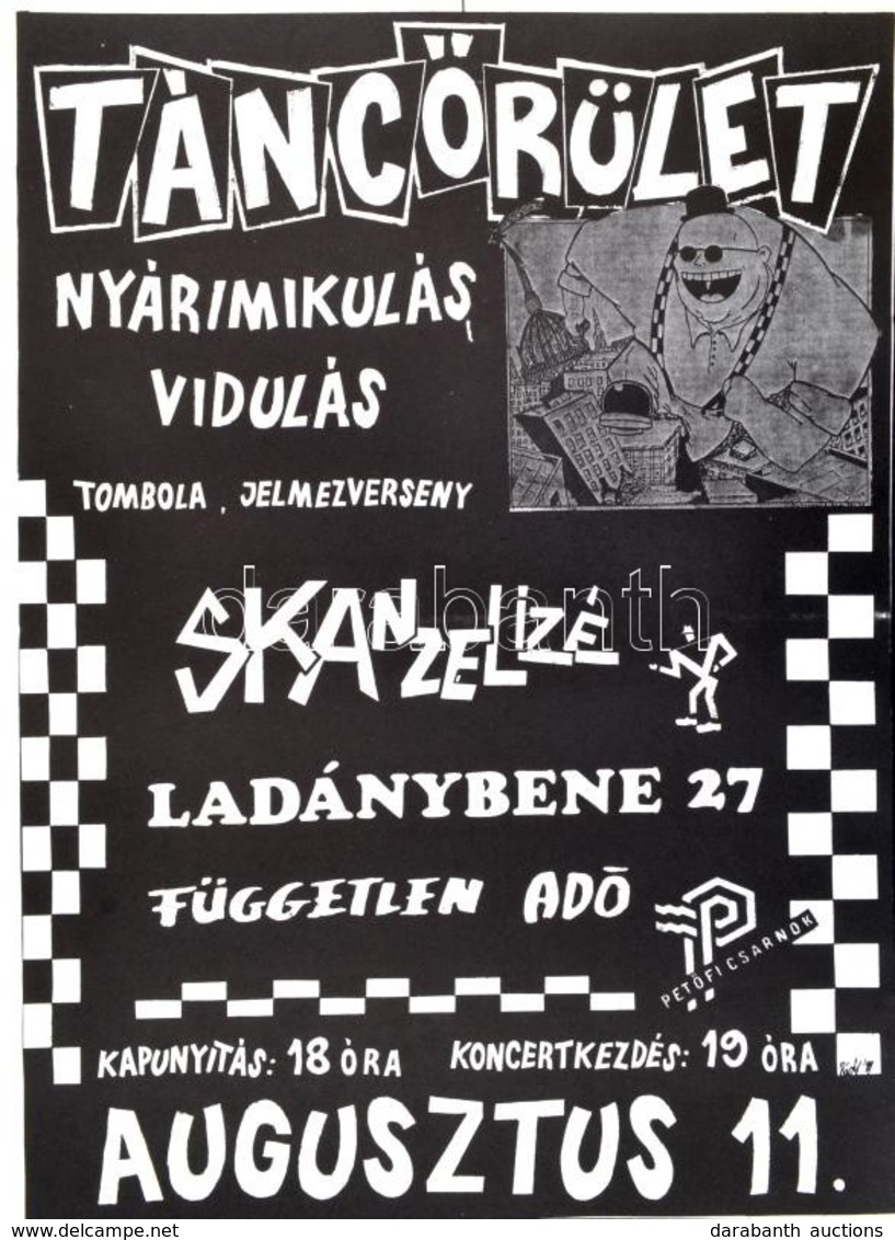 1989 Rádi Sándor (?-?): Táncőrület. Nyárimikulás Vidulás., Petőfi Csarnok 1989. Augusztus 11., Skanzelizé, Ladánybene 27 - Autres & Non Classés