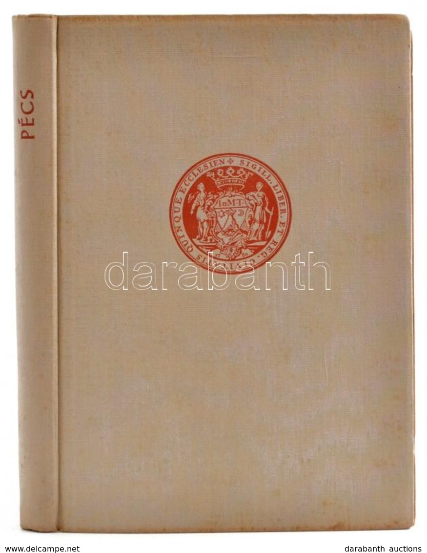 Dercsényi Dezső - Pogány Frigyes: Pécs. Városképek - Műemlékek Sorozat. Bp., 1956, Műszaki. Kiadói Egészvászon-kötésben, - Zonder Classificatie