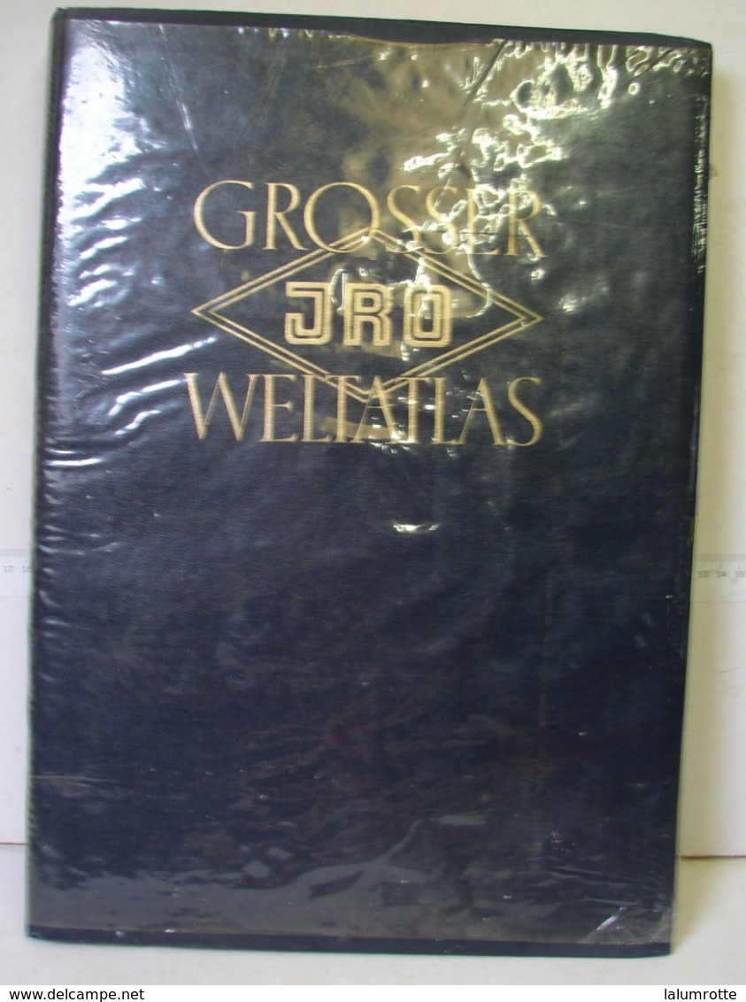 Liv. 334. Grosser  JRO  Weltatlas Jubiläums Ausgabe 1954. - Mappemondes