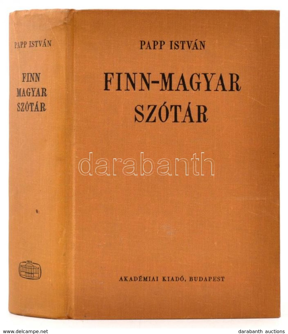 Papp István: Finn-magyar Szótár. Bp.,1970, Akadémiai Kiadó. Második Kiadás. Kiadói Egészvászon-kötés, Jó állapotban. - Unclassified