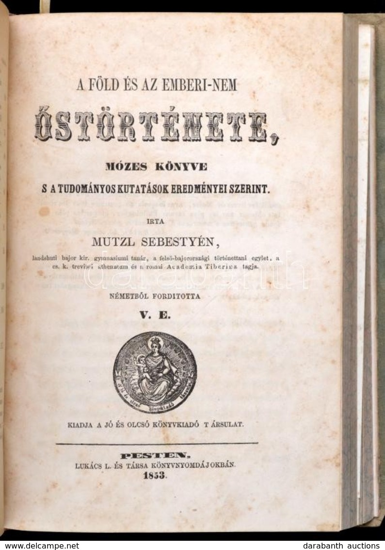 Kolligátum, Nagyrészt Egyházi Témájú Művekből, 5 Db. (Egybekötve.) : 
Jámbor Pál: Egyházi Beszédek. Szabadka, 1862, Obla - Zonder Classificatie