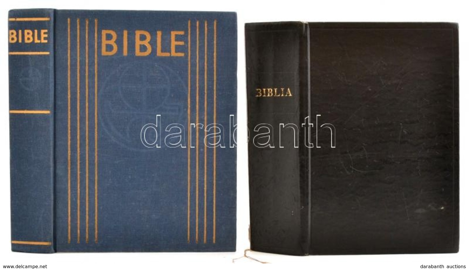 Biblia. Bp.,1977, Református Zsinati Iroda Sajtóosztálya. Kiadói Karcos Műbőr-kötés.+BIble. Písmo Svaté. Prága, 1979. Cs - Unclassified