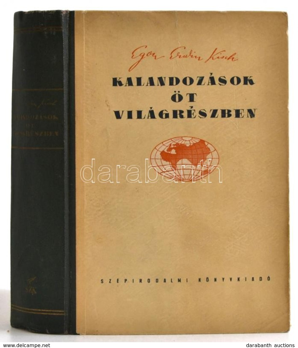 E.E. Kisch:Kalandozások öt Világrészben Bp., 1954. Szépirodalmi Félvászon Kötésben - Zonder Classificatie