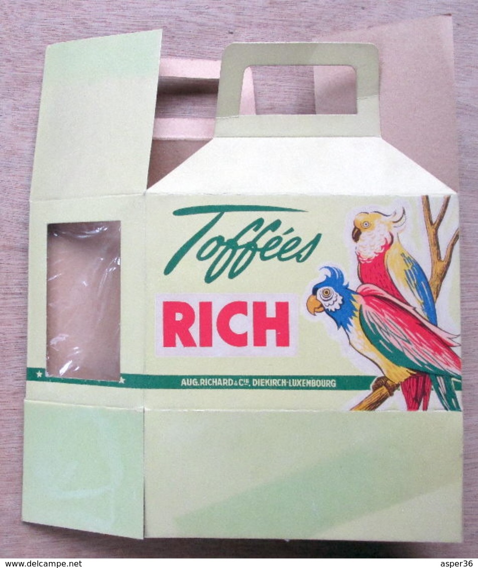 Boîte En Carton "Toffées "Rich" Aug Richard & Cie, Diekirch, Luxembourg - Collezioni