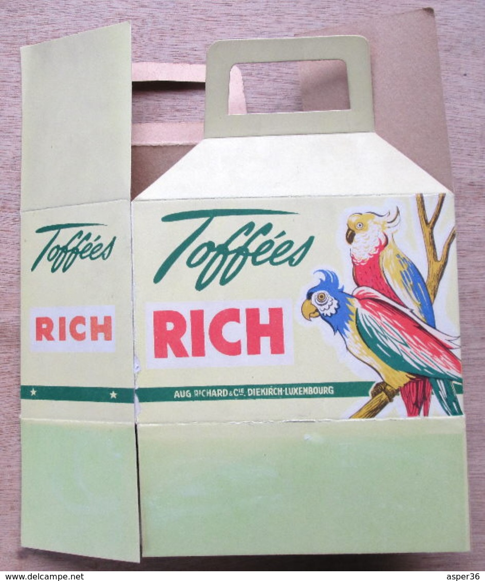 Boîte En Carton "Toffées "Rich" Aug Richard & Cie, Diekirch, Luxembourg - Collections