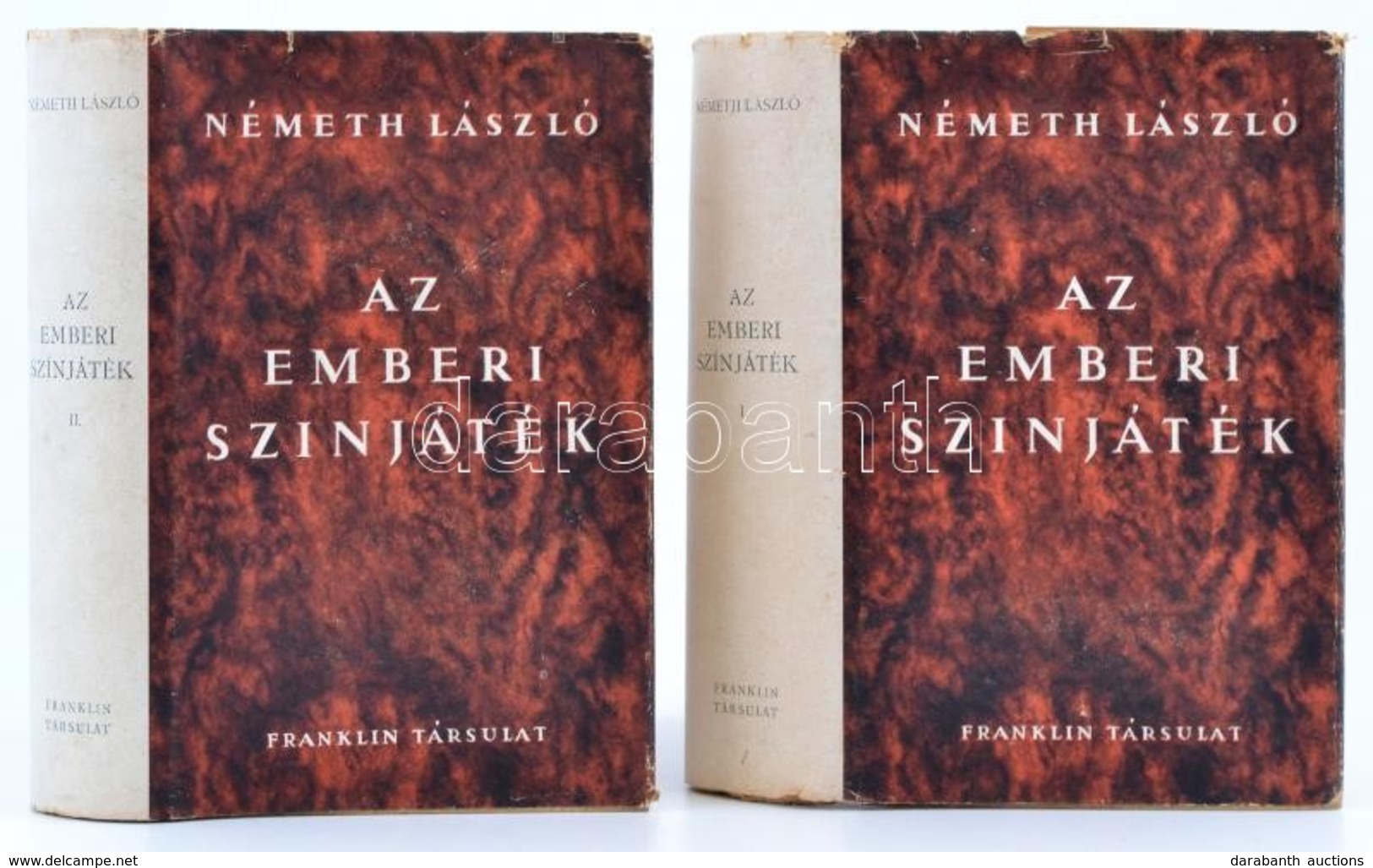 Németh László: Az Emberi Színjáték. (1928) 1-2. Kötet. Új Magyar Regények. Bp.,(1944),Franklin, 450+335 P. Első Kiadás.  - Zonder Classificatie