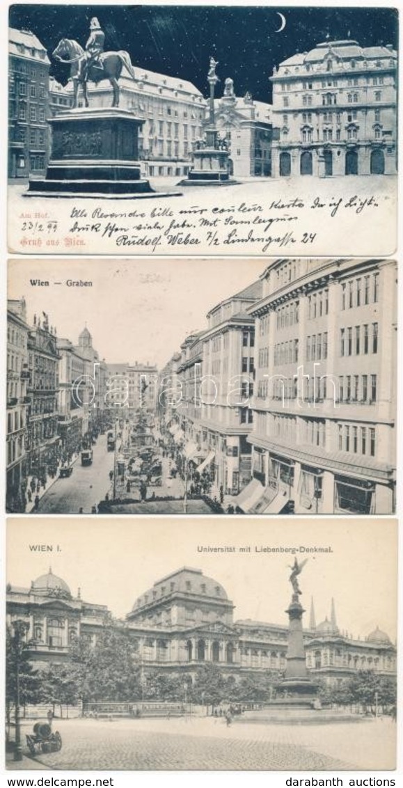 ** * 50 Db RÉGI Külföldi Városképes Lap, Sok Bécs / 50 Pre-1945 European Town-view Postcards, Many Wien (Vienna) - Zonder Classificatie